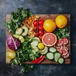 © Heng Heng - AI Stock - Flourishing Vegan Lifestyle Sustainable Ethical and Nourishing Plant Based Living  Embrace the vibrant world of veganism where compassion for animals environmental stewardship