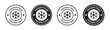 © Combotec - Frozen food product label set icon, vector illustration