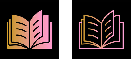 Poster - Open Book Vector Icon