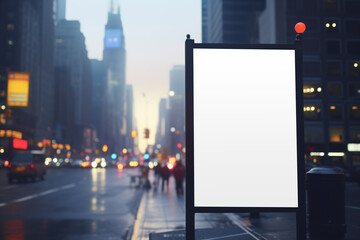 Poster - Street advertising sign png transparent mockup