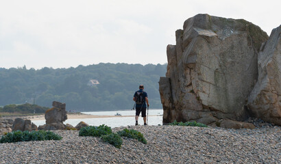 Poster - Randonnée sur la côte bretonne - Trégor France