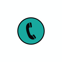 Phone call icon, Call icon vector design, Contact icon clip art, illustration simple minimal editable design.