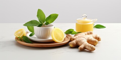 Poster - Ginger Lemon Tea: A Refreshing and Healthy Drink