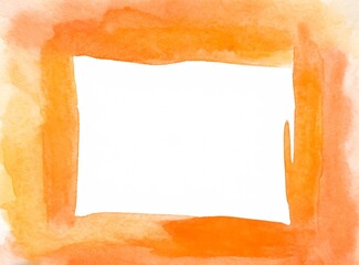 Sticker - Square Orange Paint Design Blank White Mockup