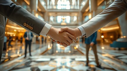 Wall Mural - Business Handshake: A Symbol of Agreement and Success