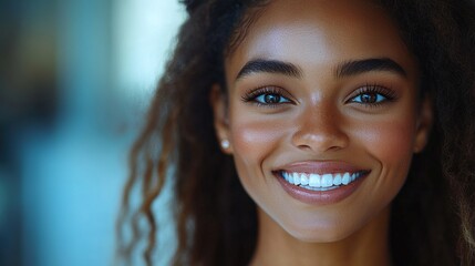 A multiracial man is receiving a preventive examination from a young woman dentist.