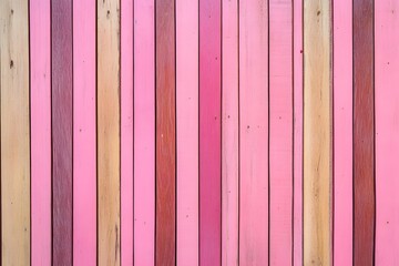 Poster - pink vertical wooden background