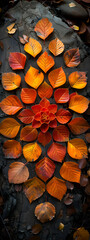 Wall Mural - a close up of leaves