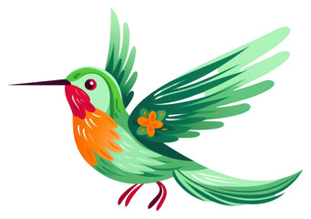 Sticker - PNG Hummingbird animal beak wing.