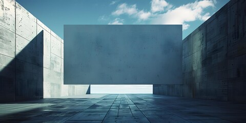 Canvas Print - Abstract Concrete Architecture  Background