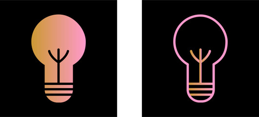 Wall Mural - Bulb II Vector Icon