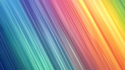 Wall Mural - Abstract Diagonal Rainbow Stripes Background