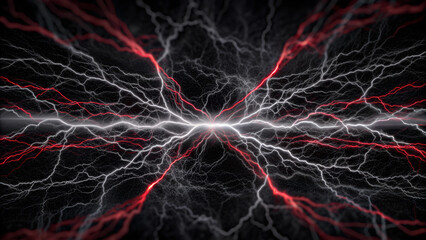 This is an image of a dynamic electric field. It shows a positive and negative electric field, which are connected to a central point.