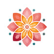 © AMdesk - watercolor Mandala. Delicate watercolor flower mandala, Floral Watercolor Mandala Clipart, watercolor illustration of Muslim mandala Ramadan concept, Handcrafted Mandal PNG