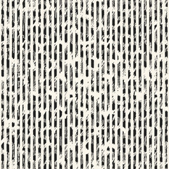 Wall Mural - Monochrome Grain Spotty Stripes Pattern