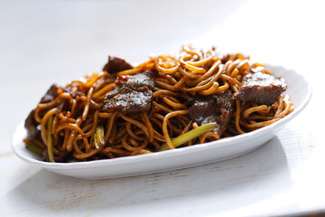 Poster - chinese beef fried noodle