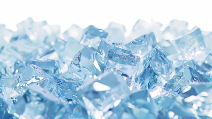 Sticker - Close-up of icy cubes