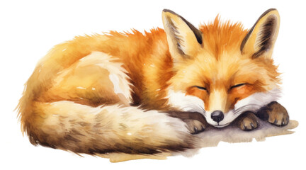 Poster - PNG Animal mammal fox relaxation.