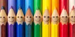 © Stock Spectrum - Smiling Crayons, Color Pencils, Happiness, Art Supplies, Creative