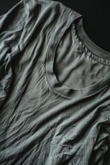 Poster - Close-up shot of a shirt lying on a table, great for editorial use or personal projects