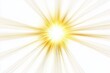 © Mark - Transparent yellow light flare sticker in the shape of a sunburst