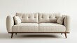 © Prompt2image - A stylish modern sofa with soft cushions is showcased in a bright, minimalist living room, creating a welcoming and comfortable atmosphere