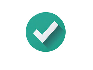 a green circle with a white check mark