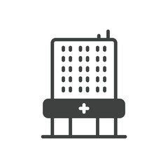 Sticker - Hospital vector icon