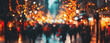 © Mr. Stocker - A bustling street filled with festive lights and a blurry crowd during a nighttime celebration