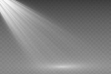 Poster - Vector transparent sunlight special lens flash light effect
