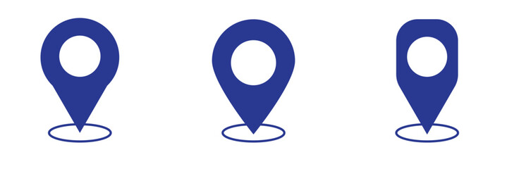 Wall Mural - location black logo pin icon. location icon. gps location symbol collection. map marker pointer icon