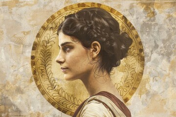 Sticker - Hypatia: Female Mathematician Philosopher