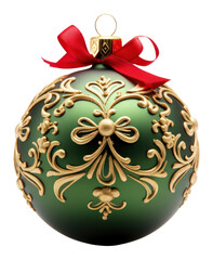 Sticker - PNG Ornament ball christmas white background celebration.