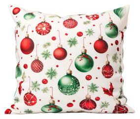 Canvas Print - PNG Pillow christmas cushion green red.