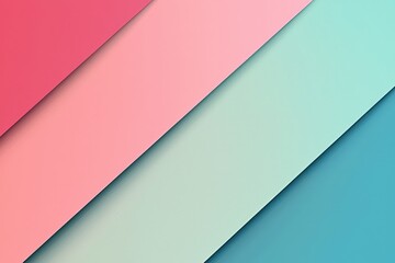 Fototapete - Layers of soft gradients in vibrant colors create a harmonious and visually appealing abstract composition