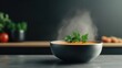 ©  Green Creator - Organic vegetable soup, steaming hot in a bowl, 3D illustration