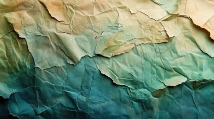 A digital art piece of a beach wave texture with a blend of blue and green ocean waves,