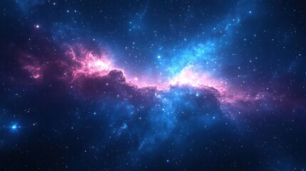 Wall Mural - a captivating cosmic scene featuring the Milky Way galaxy as seen from space,