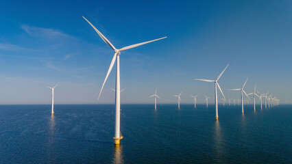 Flevolands Windmill Turbines Leading the Way in Sustainable Green Energy in the Netherlands