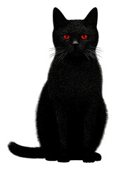 Poster - PNG Cat animal mammal black.