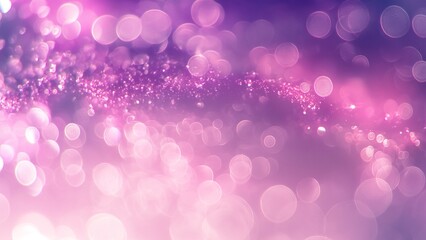 Wall Mural - Purple glitter bokeh background 