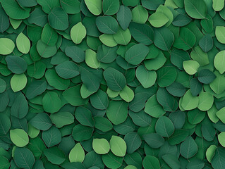 A lush green forest with many trees and plants