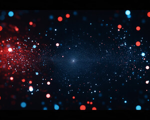 Wall Mural - a bright orange star is surrounded by a dark blue background