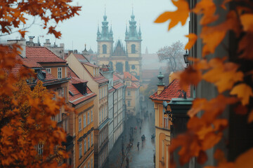 Sticker - Prague In Autumn