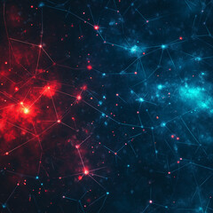Wall Mural - a bright orange star is surrounded by a dark blue background