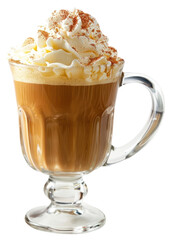 Poster - PNG Creamy spiced latte beverage