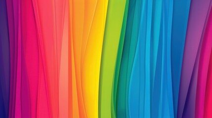 Wall Mural - Vibrant Rainbow Gradient, a lively backdrop filled with bold color contrasts, perfect for creating energetic visuals that captivate and inspire excitement.