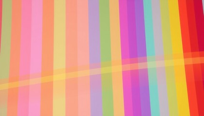 Wall Mural - bold and vibrant rainbow stripes arranged vertically each stripe in a distinct color from red at the