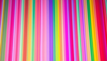Wall Mural - vibrant thick rainbow stripes in a vertical pattern each stripe a distinct color from red to violet 