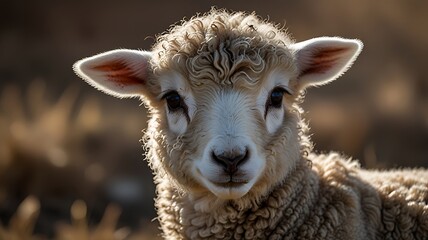 close up of a sheep